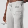 Pantalones de chándal New Class de lana y cachemira - Gris perla jaspeado