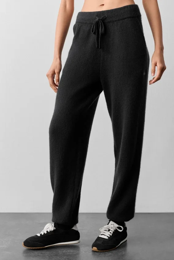 Pantalones de chándal New Class de lana y cachemira - Negro