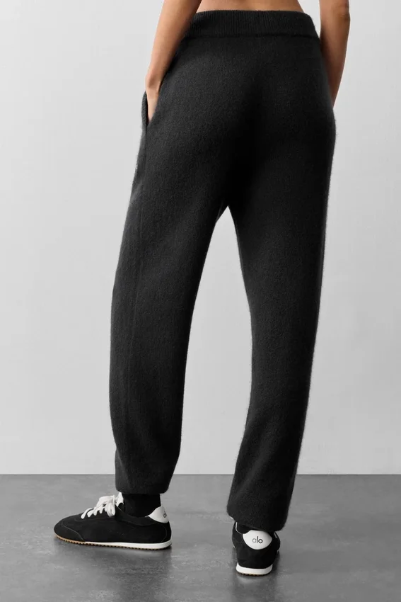 Pantalones de chándal New Class de lana y cachemira - Negro