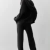 Pantalones de chándal New Class de lana y cachemira - Negro
