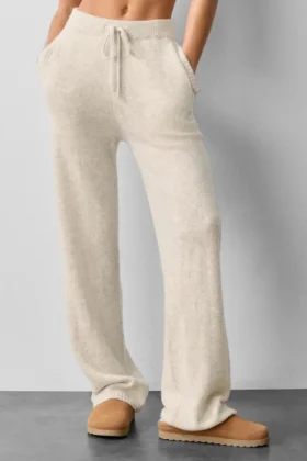 Pantalones de chándal New Class de lana y cachemira - Oatmeal Heather