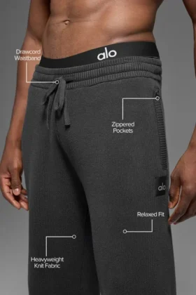 Pantalones de chándal Scholar de pierna recta – Antracita