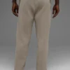 Pantalones de chándal Scholar de pierna recta - Cacao claro