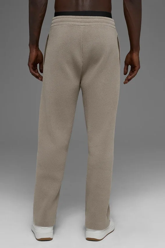 Pantalones de chándal Scholar de pierna recta - Cacao claro
