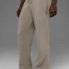 Pantalones de chándal Scholar de pierna recta - Cacao claro