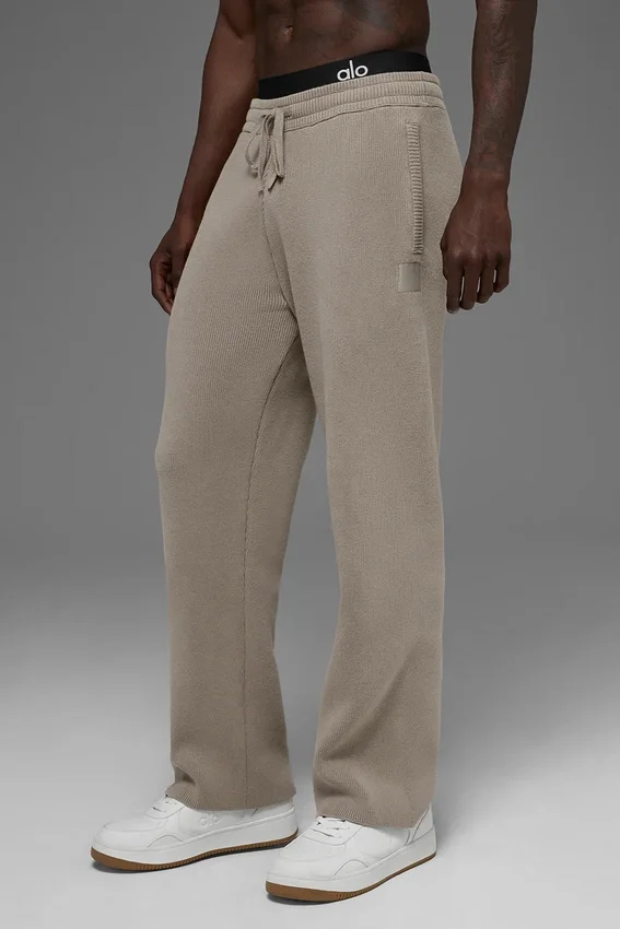 Pantalones de chándal Scholar de pierna recta - Cacao claro