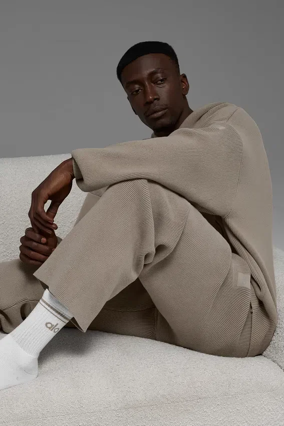 Pantalones de chándal Scholar de pierna recta - Cacao claro