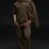 Pantalones de chándal Scholar de pierna recta - Espresso