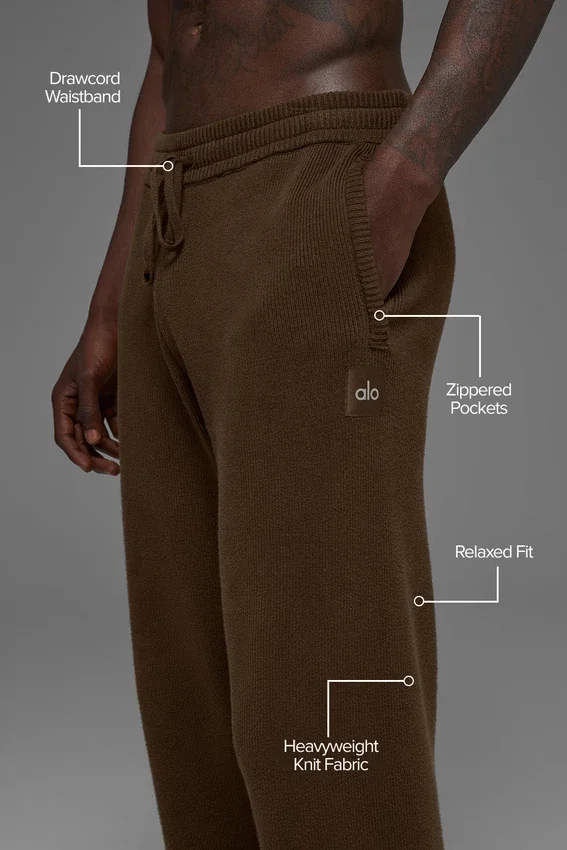 Pantalones de chándal Scholar de pierna recta - Espresso