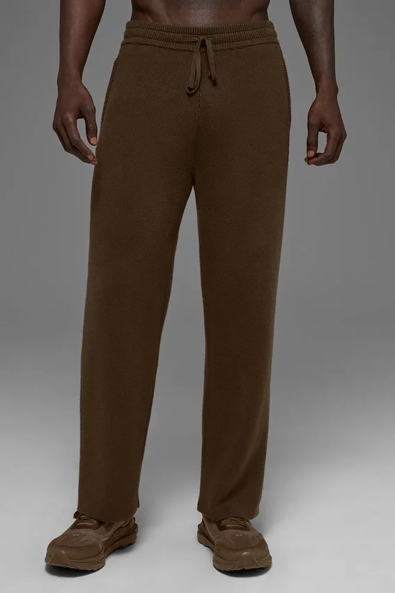 Pantalones de chándal Scholar de pierna recta - Espresso