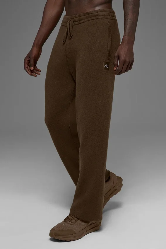 Pantalones de chándal Scholar de pierna recta - Espresso