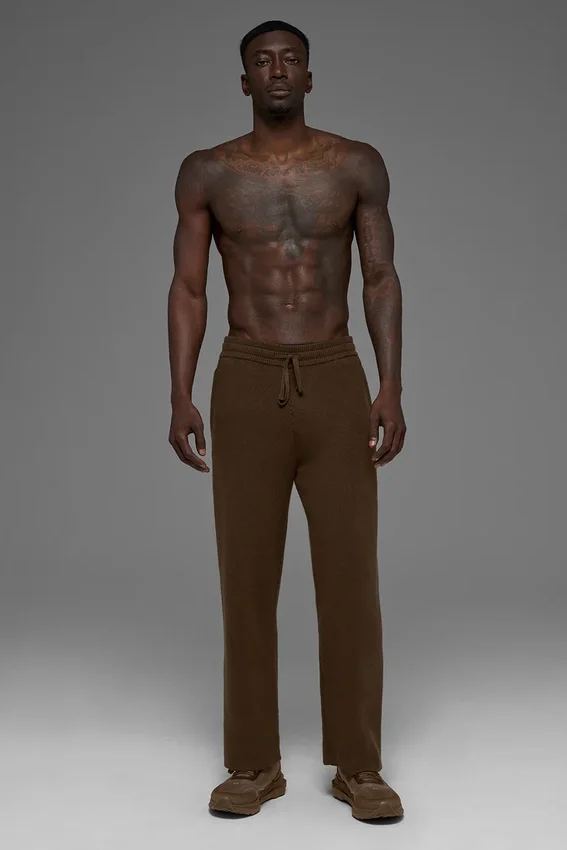Pantalones de chándal Scholar de pierna recta - Espresso