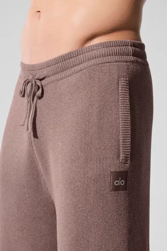 Pantalones de chándal Scholar de pierna recta - Gris champiñón jaspeado