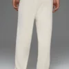 Pantalones de chándal Scholar de pierna recta - Marfil
