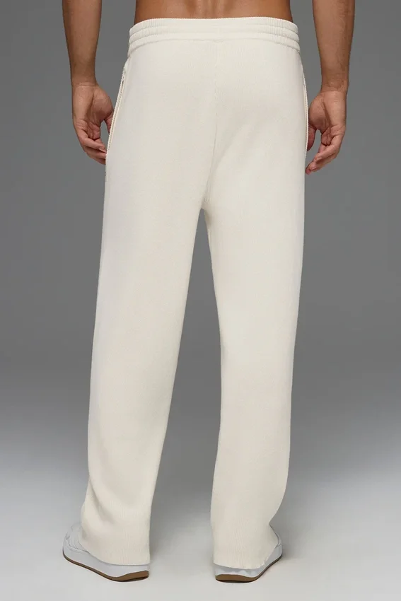 Pantalones de chándal Scholar de pierna recta - Marfil