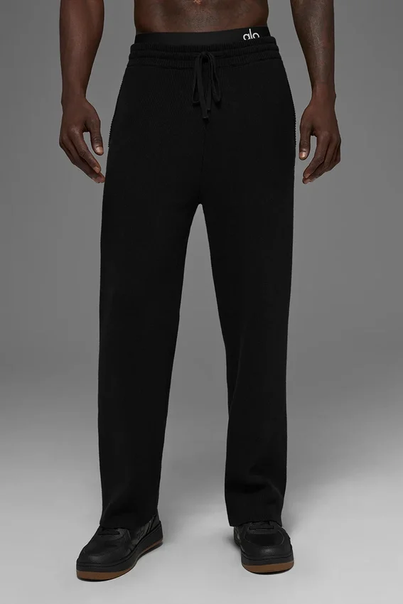 Pantalones de chándal Scholar de pierna recta - Negro