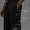 Pantalones de chándal Scholar de pierna recta - Negro