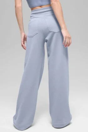 Pantalones de chándal Serenity de pierna ancha – Escarcha invernal