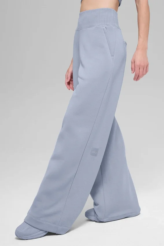 Pantalones de chándal Serenity de pierna ancha - Escarcha invernal