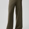 Pantalones de chándal Serenity de pierna ancha - Olive Tree