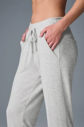 Pantalones de chándal Soho – Gris jaspeado deportivo