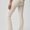 Pantalones de chándal Sway de corte acampanado - Avena jaspeada