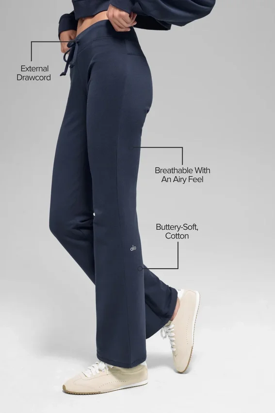 Pantalones de chándal Sway de corte acampanado - Azul marino