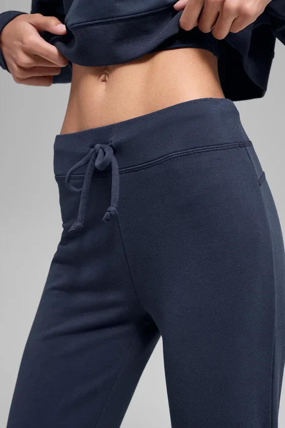 Pantalones de chándal Sway de corte acampanado - Azul marino