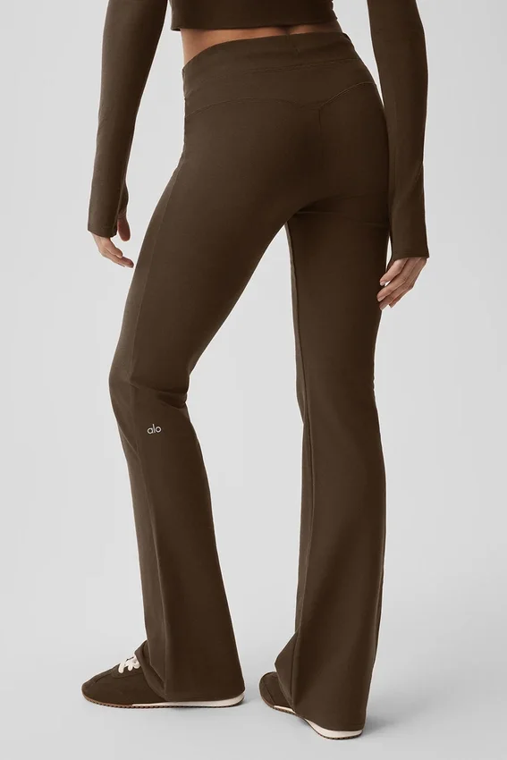 Pantalones de chándal Sway de corte acampanado - Espresso