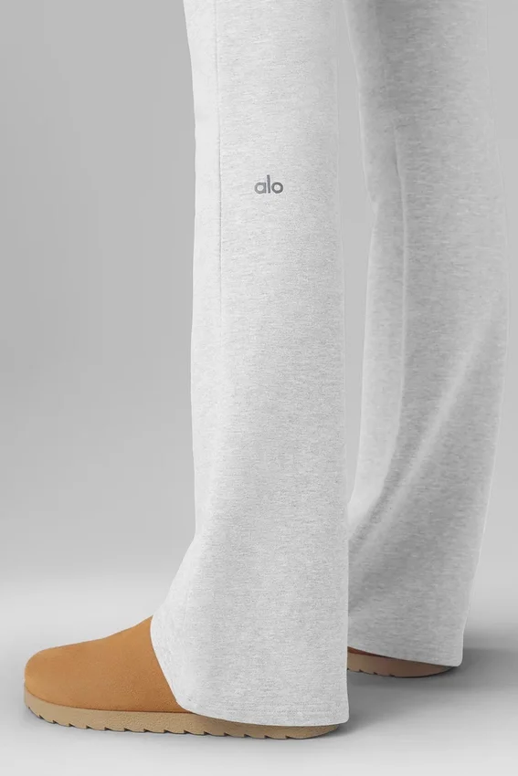 Pantalones de chándal «Sway» de corte acampanado - Gris jaspeado deportivo