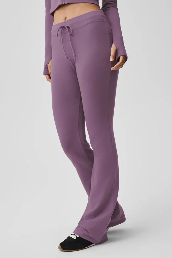 Pantalones de chándal Sway de corte acampanado - Plum Kiss