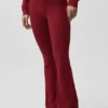 Pantalones de chándal Sway de corte acampanado - Rojo Summer Romance