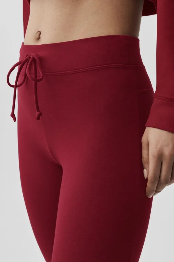 Pantalones de chándal Sway de corte acampanado - Rojo Summer Romance