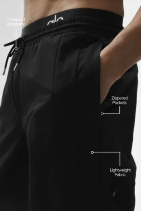 Pantalones de chándal Takeaway de pierna recta – Negro