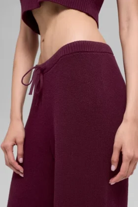 Pantalones de jersé Supernatural – Burdeos