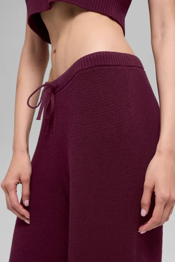 Pantalones de jersé Supernatural - Burdeos
