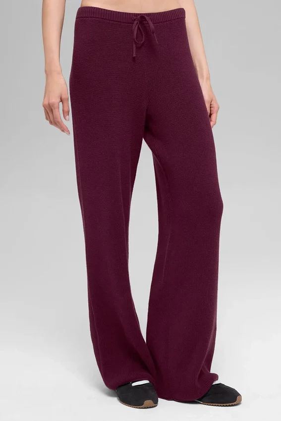 Pantalones de jersé Supernatural - Burdeos