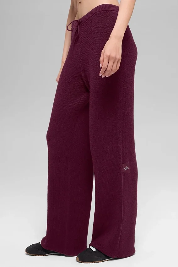 Pantalones de jersé Supernatural - Burdeos