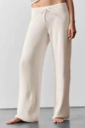 Pantalones de jersé Supernatural - Marfil