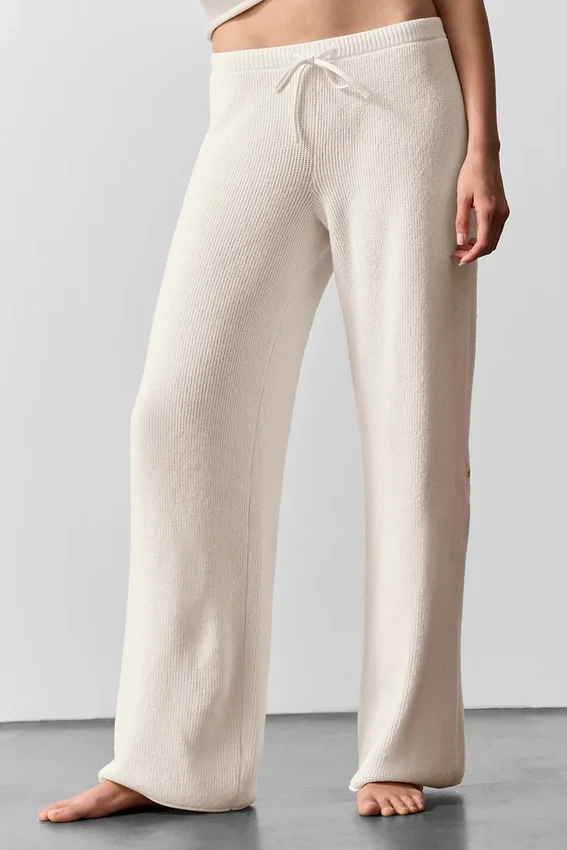 Pantalones de jersé Supernatural - Marfil