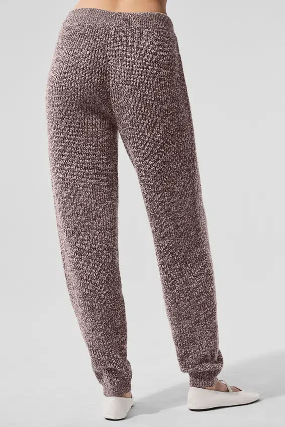 Pantalones de jerséu veteados - Veteado champiñón