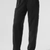 Pantalones de mezcla invernal de forro polar - Negro