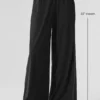 Pantalones de pierna ancha Breezy (largo) - Negro