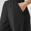 Pantalones de pierna ancha Breezy (largo) - Negro
