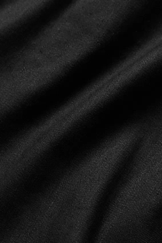 Pantalones de pierna ancha Riviera de mezcla de lino - Negro