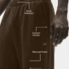 Pantalones de pierna recta Double Take - Espresso