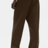 Pantalones de pierna recta Double Take - Espresso