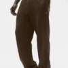 Pantalones de pierna recta Double Take - Espresso