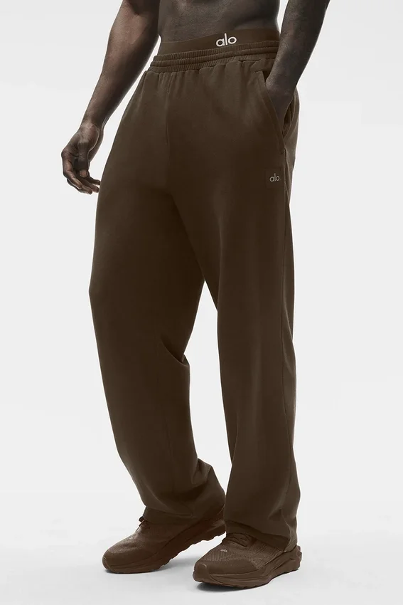 Pantalones de pierna recta Double Take - Espresso