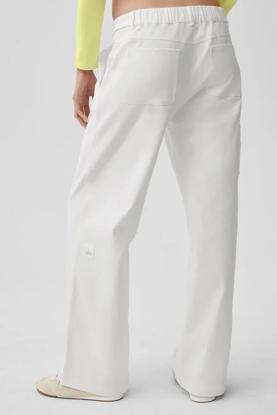 Pantalones de pierna recta High Road - Blanco